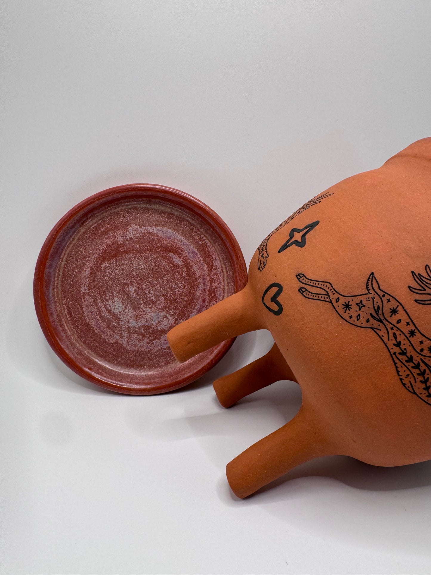 Boho Footed Terracotta Planter