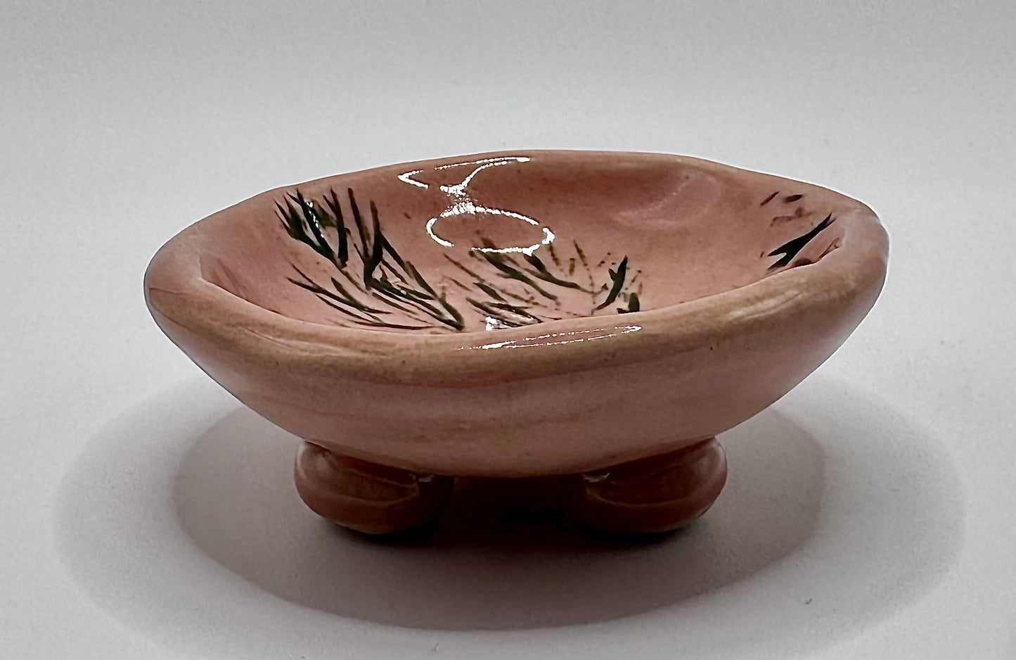 Blush Evergreen Trinket Dish