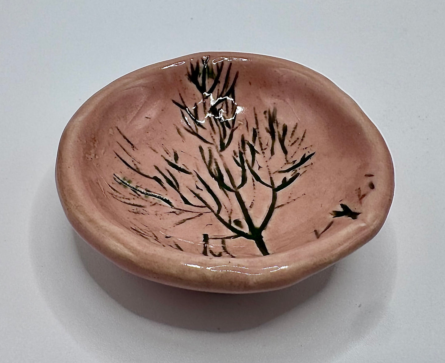 Blush Evergreen Trinket Dish